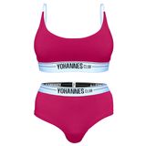 Yohannes Club Kadın, İç Çamaşırı Takımı, (Bralet Sütyen-Hipster Külot) (Pembe, Medium (M))