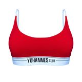 Yohannes Club, Kadın, Lastik Kemerli Bralet Sütyen (Kırmızı, Large (L))