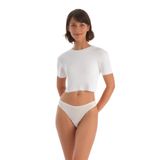 Yohannes Club Kadın, Pamuklu Basic Tanga Külot, Çoklu Paket (Somon, Pudra, Pembe, Kırmızı, Bordo, Large (L))