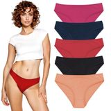 Yohannes Club Kadın, Pamuklu Hipster Basic Külot, Çoklu Paket (Pudra,Pembe, Bordo, Lacivert, Siyah, X-Large (XL))