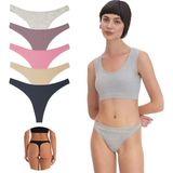 Yohannes Club Yohannesclub, Kadın, Pamuklu Basic Tanga Külot, 5'li Paket, Extra Esnek - Allk