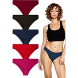 Yohannes Club YohannesClub, Kadın, Pamuklu Hipster Basic Külot, Çok Renkli, 5'li Paket