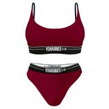 YohannesClub, Kadın, İç Çamaşırı Takımı, (Bralet Sütyen-Bikini Külot) (Bordo, Medium (M))