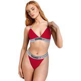 YohannesClub, Kadın, İç Çamaşırı Takımı, (Las. Askılı Sütyen-Tanga) (Kırmızı, Medium (M))
