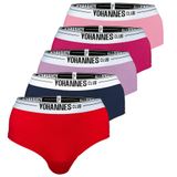 YohannesClub, Kadın, Lastik Kemerli Hipster Külot, (Pudra, Lila, Pembe, Kırmızı, Lacivert, XLarge (XL))