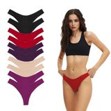 YohannesClub, Kadın, Pamuklu Basic Tanga Külot, Çoklu Paket (Color1001, Small (S))