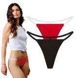 Yohannesclub, Kadın, T-Thong String Külot, İz Yapmayan Rahat Kesim,Çoklu Paket