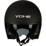 Yohe 880 Retro Motor Kaskı (Ece-22.06) - Mat Siyah