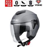 Yohe Motosiklet Kaskı 852-MATT-SOLID-TITANIUM