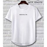 Yoho Sport Broklyn Baskılı Original Ünisex Yazlık T-Shirt Beyaz