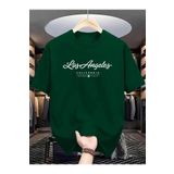 Yoho Sport - Los Angels GoldenState Baskılı Oversize Tshirt Haki XL
