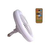 Yok Pervaneli Ve Fanlı Kumandalı Led Lamba 3 Farklı Renkli Tekli E27 20 Watt Beyaz Işık Led Ampul C