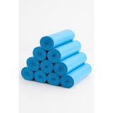 YOK YOK AMBALAJ Büyük Boy Mavi Çöp Poşeti – 65x80 cm 100 Adet (10 Rulo) | Dayanıklı Sızdırmaz Rulo Çöp Torbası