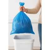 YOK YOK AMBALAJ Büyük Boy Mavi Çöp Torbası – 65x80 cm Rulo 10’lu Dayanıklı Çöp Poşeti 1 Paket