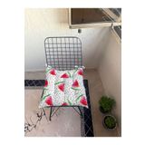 yok yok evim eve dair her şey 9 Puntalı MEYVE Desenli POFUDUK Salon Balkon Bahçe Mutfak Sandalye Minderi