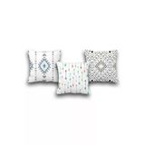 Yok Yok Evim Eve Dair Her Şey Çift Taraflı 3 Lü Set Boho Style Dijital Baskılı Kırlent Kılıfı 35X50