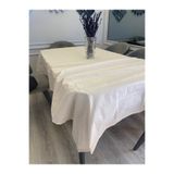 yok yok evim eve dair her şey Naturel Hand Made Pamuk keten efektli MASA ÖRTÜSÜ