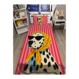 yok yok evim eve dair her şey YAZ RENKLERİNİN ENERJİSİ Fashion pets DOG Desenli Bebek Çocuk Tek Kişilik PİKE ve YASTIK KILIFI Yatak Örtüsü seti