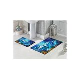 yok yok evim eve dair her şey Yunuslar 3d Desenli Dijital Baskılı Banyo Paspası