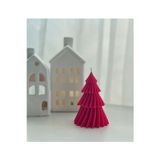 Yok Yok Silikon Kalıp Yeni Yıl Noel Spiral Dalgalı Çam Ağacı Biblo Mum Silikon Kalıbı
