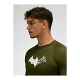 Yokedwear Batman Uzun Kollu Comporession Dar / Slim Bisiklet Yaka Tişört haki