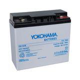 Yokohama 12 Volt 18 Amper Akü YH-121.8 181X76X167 mm Taze Yeni Tarihli Akü