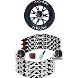 Yokohama & Advan Orijinal Beyaz Kırmızı 3D Lastik Yazısı | 8 Adet