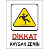 Yol Güvenliği Için Kaygan Zemin Uyarı Levhası (YUL-425) - Ahşap