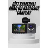 Yol Kayıt Araç Kamerası Hd Dvr 3 Kameralı 2.0in Ekranlı Ön Iç Arka ( Lisinya )