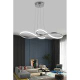 Yol Modern Sarkıt Mutfak, Balkon Led Avize - Kumandalı / Krom Krom