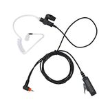 Yolipar TLK 100 1-Pin 2-Kablolu Kulaklık Motorola Radyo SL300 SL3500e SL7550e SL7550 SL7580 Mikrofonlu Büyük PTT Tansparent Akustik Tüp Kulaklık ile Uyumlu