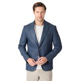 Yolix Erkek Antrasit Denim Görünümlü Spor Blazer Ceket