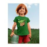 yombaa Baby Yoda Baskılı Kız Çocuk Oversize T-Shirt