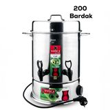Yonca 200 Bardak Semaver Çay Makinesi & Elektrikli Çay Otomatı - Gümüş