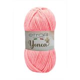 Yonca Baby Kadife Örgü İpi Orta Pembe%100 Polyester 100g 120m (73015)