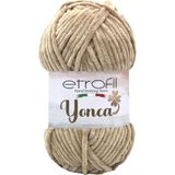 Yonca Kadife Örgü İpi Bej%100 Polyester 100g 120m (77180)