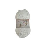 Yonca Kadife Örgü İpi Beyaz%100 Polyester 100g 120m (70136)