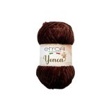 Yonca Kadife Örgü İpi Koyu Kahverengi%100 Polyester 100g 120m (70704)
