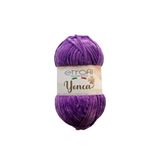 Yonca Kadife Örgü İpi Menekşe Moru%100 Polyester 100g 120m (70608)