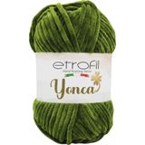 Yonca Kadife Örgü İpi Zeytin Yeşili%100 Polyester 100g 120m (74312)