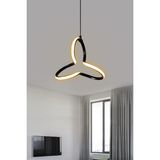 Yonca Modern Sarkıt LED Avize 1 Yıl Garantili - 2 - Siyah