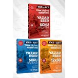 Yönerge Yayınları 2026 AYT Türk Dili ve Edebiyatı Yazar Eser Konu Anlatım Soru Bankası 12x30 Deneme Yeni Basım (Efsane Kampanya)