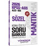 Yönerge Yayınları 2026 Kpss Meb Ags Ales Dgs Sözel Mantık Konu Özetli Soru Bankası Yönerge
