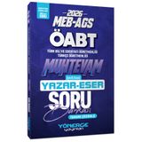 Yönerge Yayınları 2026 ÖABT MEB-AGS Türk Dili Edebiyatı - Türkçe Öğretmenliği Muhtevam Yazar Eser Soru Bankası Tamamı Çözümlü