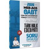 Yönerge Yayınları 2026 Öabt Meb-Ags Türk Dili Edebiyatı ve Türkçe Öğretmenliği Türk Halk Edebiyatı Soru Bankası Çözümlü