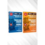 Yönerge Yayınları 2027 YKS AYT Türk Dili ve Edebiyatı Yazar Eser Soru Bankası + 12 x 30 Deneme Kitabı 2 li Set