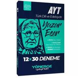 Yönerge Yayınları Ayt Türk Dili ve Edebiyatı Yazar Eser 12x30 Deneme