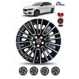 YONGA OTO AKSESUAR Fiat Egea Urban Ve Cross Uyumlu 16 İnç Jant Kapağı 4’lü Set Kırılmaya Dayanıklı Esnek Plastik + 4 Amblem