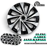 YONGA OTO AKSESUAR Fiat Linea Jant Kapağı 15 Inç 4 Adet Kırılmaz Modern Görünüm - Universal