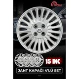 Yonga Oto Aksesuar Fiat Linea Punto 15 Inç Kırılmaz Jant Kapağı 4 Adet Dayanıklı Malzeme İle Estetik Koruma
